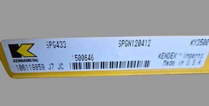 KENNAMETAL
SPGN120412 Carbide Insert